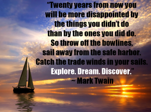 Mark twain sailing quote